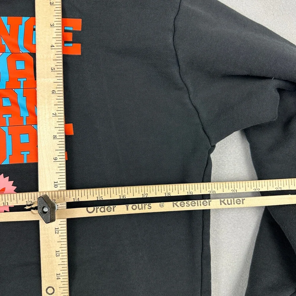 Adidas Hoodie Men Small Black Sunburst Graphic Change Is Team Sport Sweatshirt S